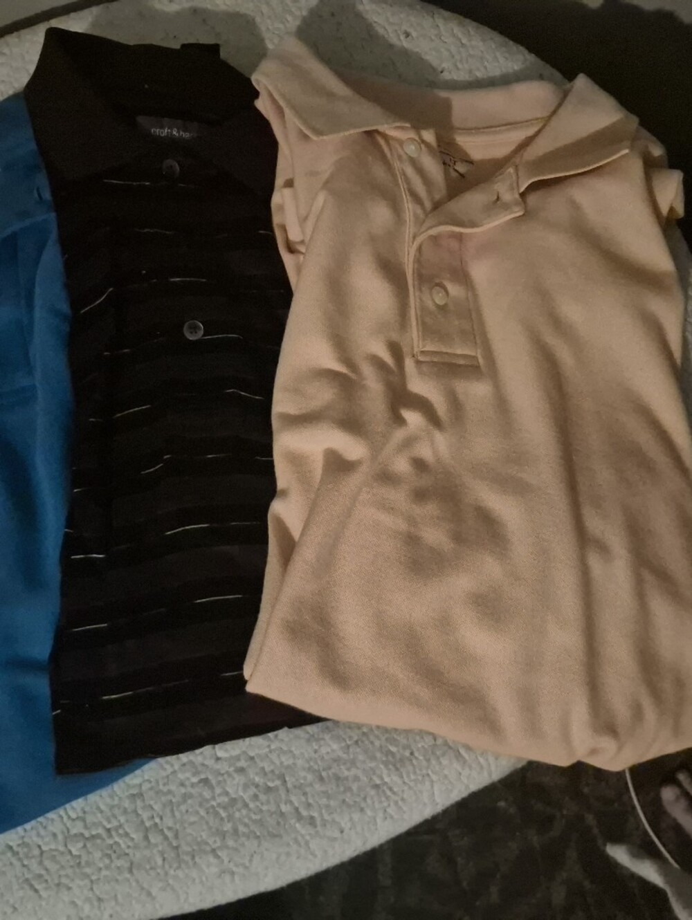 7 Polo Shirts For Men And One T Shirt All Size LT. Some Have No Tags. Brand Unkn